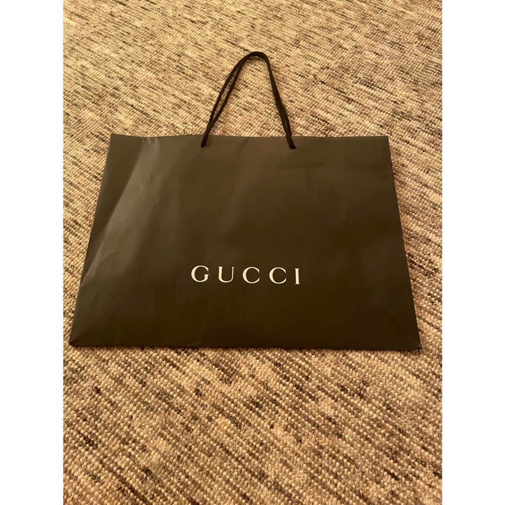 Gucci shopping bag tote large authentic